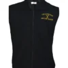 John Dutton TV-Series Yellowstone Black Wool Zip-Up Vest front view
