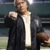 John Madden Madden 2026 Nicolas Cage Las Vegas Raiders Black Satin Jacket front view