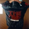 Jordan-The-One-Global-Finals-Championship-Tailored-by-Namesake-Black-Leather-Patches-Bomber-Jacket-Back-View