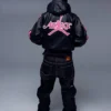 Jumpman23 x Air Jordan 6 Awake NY Skeleton Leather Hooded Jacket back view