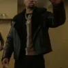 Kanan Marvin Power Book III Raising 2026 Black Shearling Leather Jacket front view