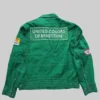 Kanan Stark Power Book III Raising Kanan S03 Green Cotton Jacket front view