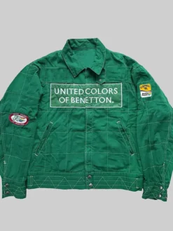 Kanan Stark Power Book III Raising Kanan S03 Green Cotton Jacket front view