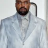 Kanye West Album Bully-Deluxe Singer OK Grey Blazer front view