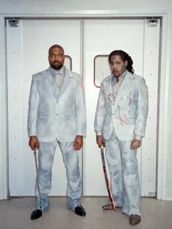 Kanye West x Don Toliver Album Bully-Deluxe Singer OK Grey Blazer front view