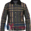 Kate Middleton Green Cotton Polyester Quilted Jacket For Sale