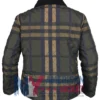Kate Middleton Green Quilted Jacket Back
