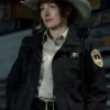 Kelly Macdonald TV-Series Lanterns 2026 Sheriff Kerry Black Cotton Uniform Jacket front view