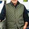 Kevin Costner TV-Series Yellowstone Green Parachute Quilted Vest sale