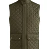 Kevin Costner Yellowstone John Dutton Green Parachute Quilted Vest front view