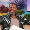 Kirk Franklin The Jennifer Hudson Show S04 Black Cotton Jacket Front view