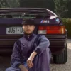 Kith for BMW Chapter IV 2026 Luxe Velour Braxton Purple Velvet Tracksuit front view