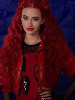Kylie Cantrall Descendants The Rise Of Red 2024 Red Cropped Jacket front view