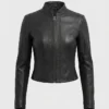 Lallapalooza Festival Chicago 2026 Ellie Rowsell Black Leather Jacket front view