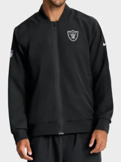 Las-Vegas-Raiders-Nike-Blocking-Black-Bomber-Jacket