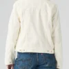 Levi's Women White Sherpa Denim Trucker Jacket Back
