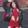 Lollapalooza Music Fest 2025 Katseye Black Studded Jacket with two outside pockets