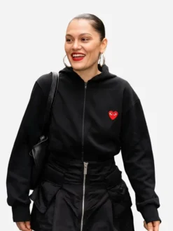 London-Capital-Breakfast-Jessie-J-Red-Heart-and-Black-Hoodie-For-Sale
