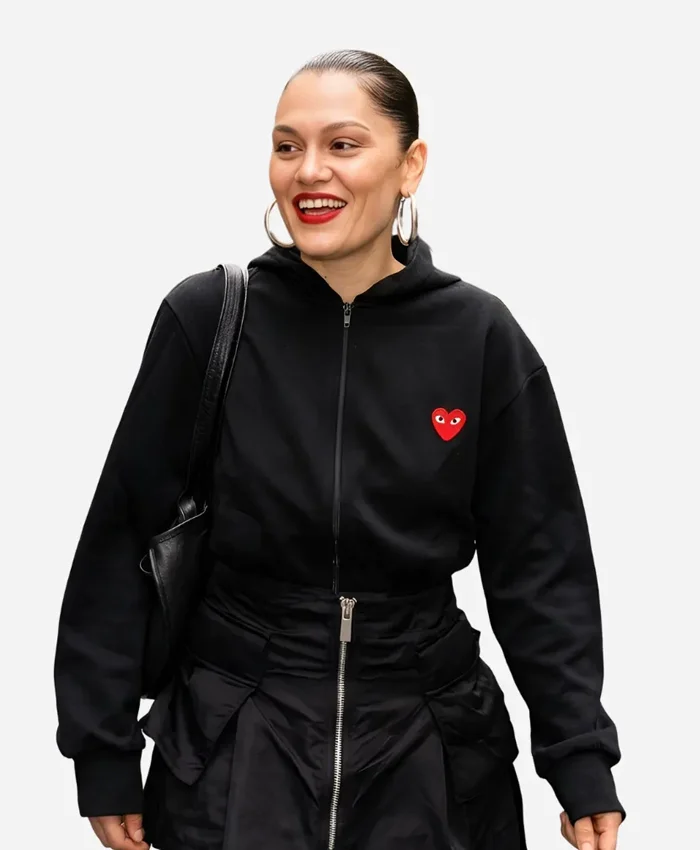 London-Capital-Breakfast-Jessie-J-Red-Heart-and-Black-Hoodie-For-Sale