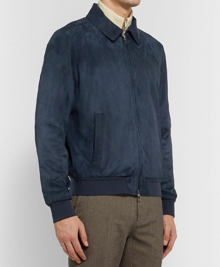 Loro-Piana-Blue-Suede-Bomber-Jacket-For-Men