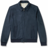 Loro-Piana-Blue-Suede-Leather-Bomber-Jacket