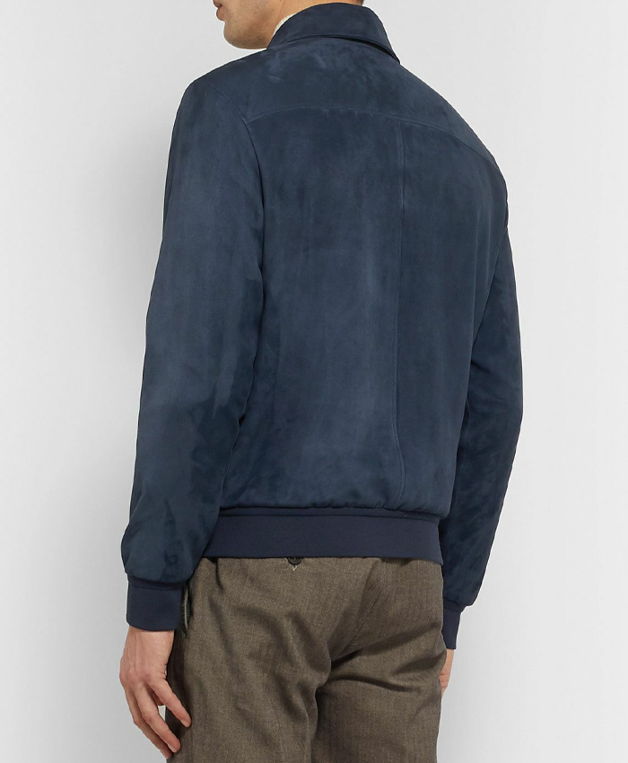 Loro-Piana-Blue-Suede-Leather-Bomber-Jacket-Back