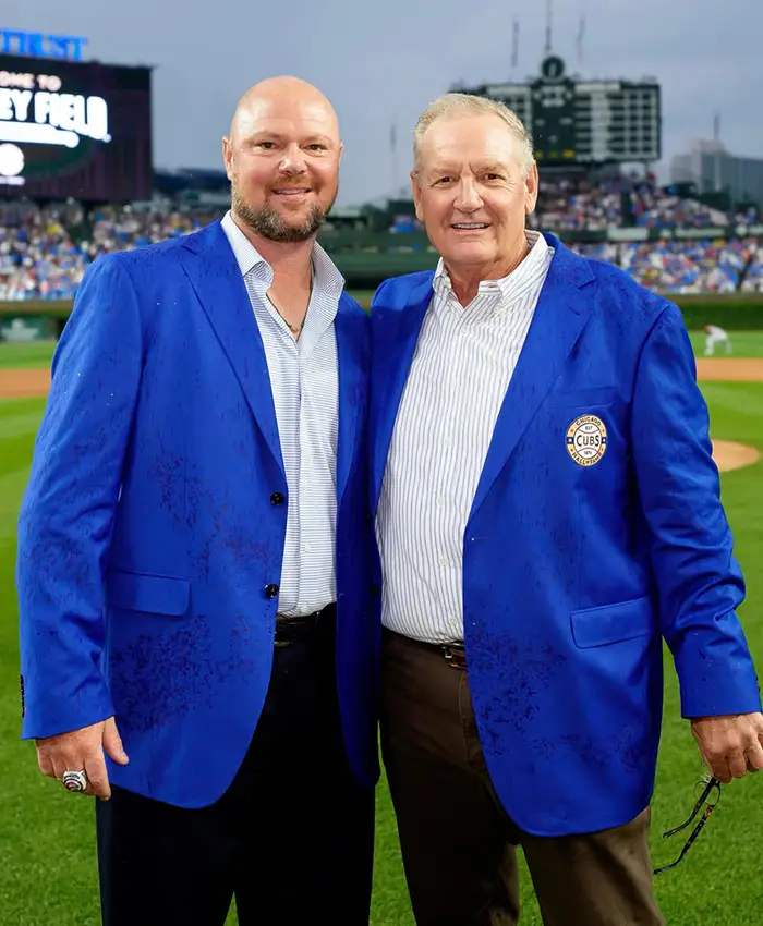 MLB Chicago Cubs Hall Of Fame Dinner Ceremony 2026 Navy Blue Blazer Jacket front view