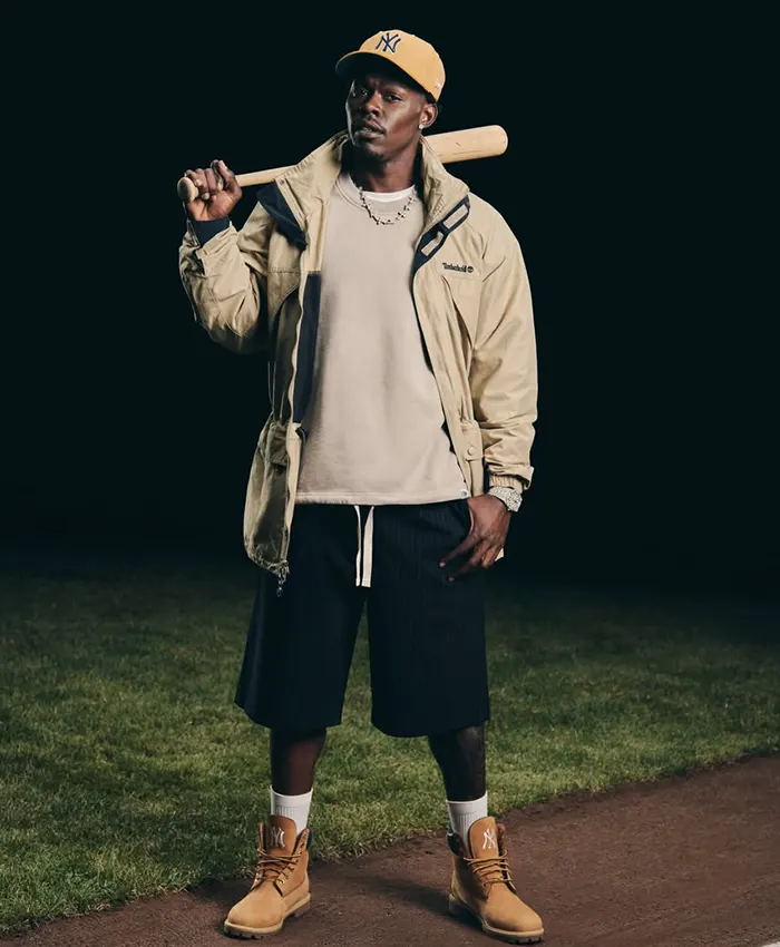 MLB New York Yankees x Timberland x New Era Brown Track Jacket front view