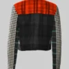 Mabel Mora Only Murders In The Building S03 Wool Tartan Jacket Back view