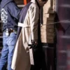 Mabel Mora Only Murders in the Building S03 Brown And Black Trench Coat back view