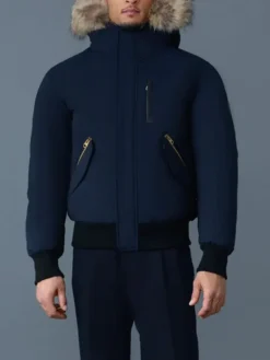 Mackage-Mens-Dixon-Down-Bomber-Jacket-With-Natural-Hooded-Fur
