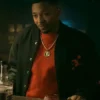 Malcolm M. Mays Power Book III Raising Kanan Black Bomber Jacket front view