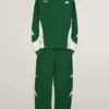 Men’s Adidas x Arte Antwerp Z.N.E. Green And White Polyester Tracksuit front view