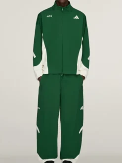 Men’s Adidas x Arte Antwerp Z.N.E. Green And White Polyester Tracksuit front view