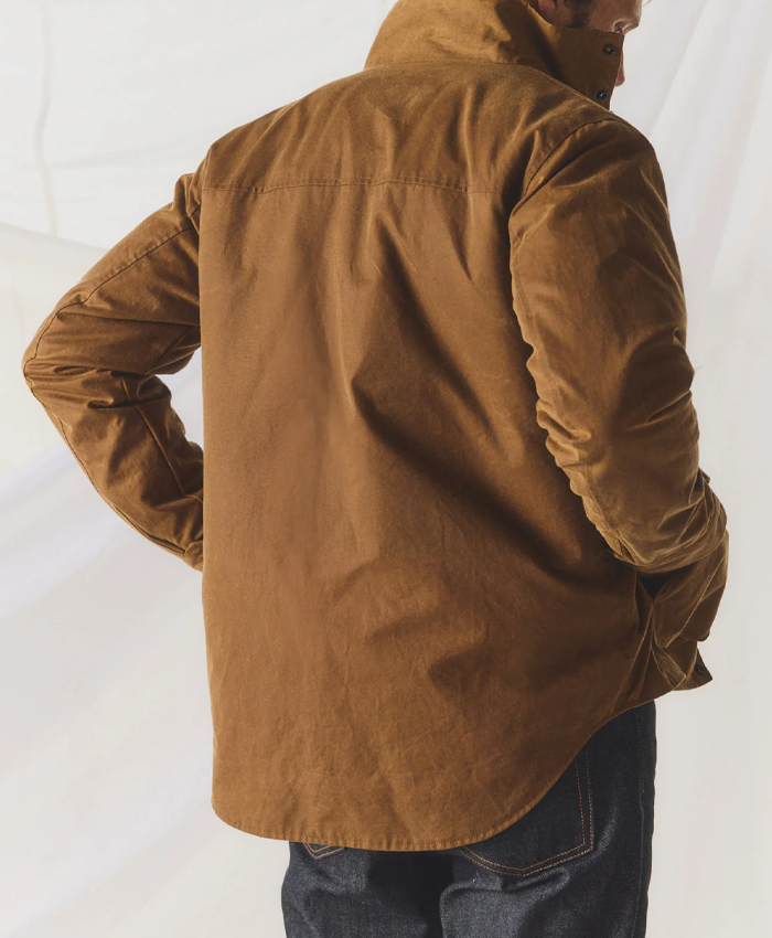 Mens-Drizabone-Lumberjack-Jacket-Back
