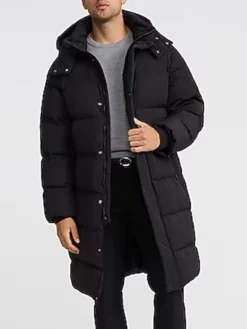 Mens-Long-Black-Puffer-Jacket