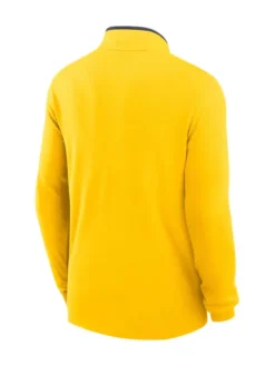 Mens-Michigan-Wolverines-Yellow-Nike-Jordan-Victory-Quarter-ZIP-Pullover-Back
