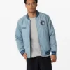 Mens-Minnesota-Lynx-Blue-Denim-Bomber-Jacket