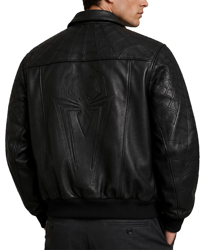 Men's Spider-Man Brand New Day Black Leather Handmade Jacket