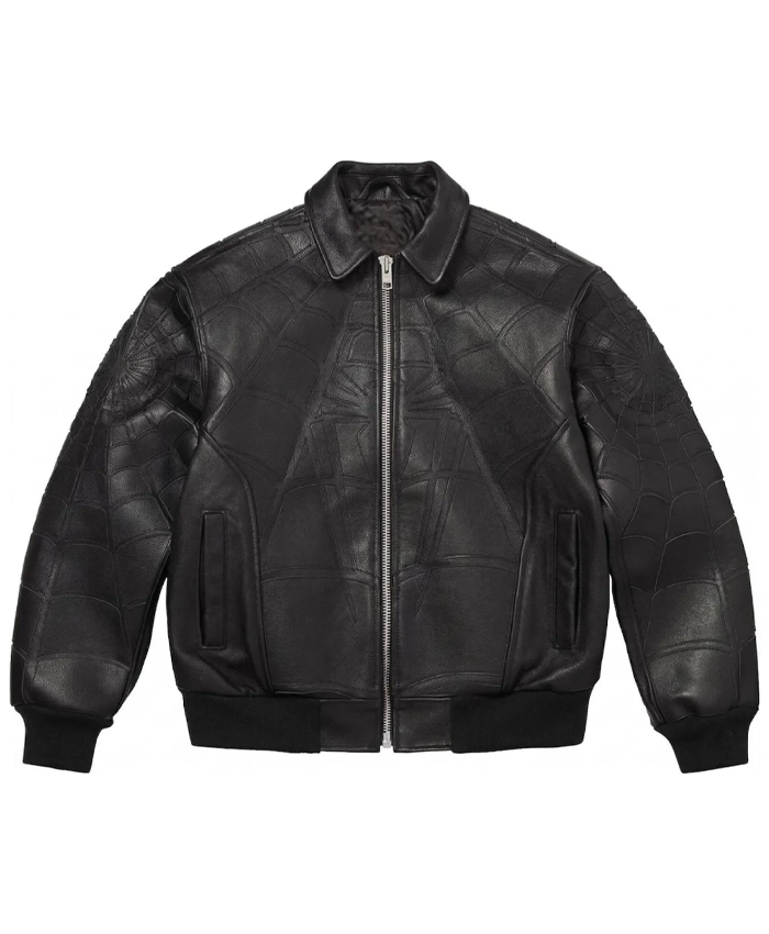 Men's Spider-Man Brand New Day Black Leather Jacket