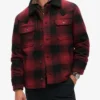 Mens-Superdry-Red-Plaid-Jacket