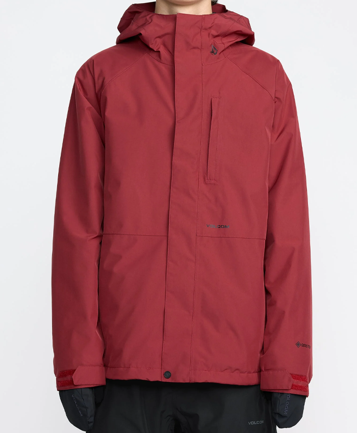 Men's Volcom Red Gore-Tex Snowboard Jacket With Hood