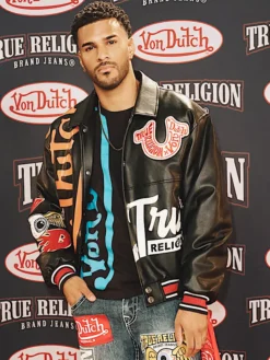 Men's Von Dutch True Religion Leather Jacket