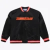 Men’s WWE SummerSlam Minnesota 2026 Mitchell & Ness Black Satin Jacket front view