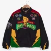 Mighty Morphin Power Rangers Multicolor Moto Jacket For Men and Women
