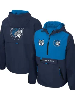 Minnesota-Lynx-Stadium-Essentials-Navy-Blue-Quarter-Zip-Jacket-Unisex