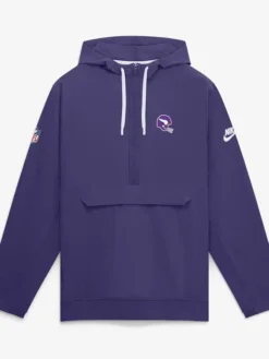 Minnesota-Vikings-Nike-Sideline-Anorak-Half-Zip-Hooded-Purple-Jacket
