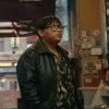 Movie Spider-Man Brand New Day 2026 Jacob Batalon Black Leather Jacket side view
