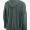 NFL Green Bay Packers Rivalries Sideline Nike Hooded Green Anorak Jacket Back