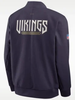 NFL Minnesota Vikings Rivalries Sideline Nike Bomber Jacket